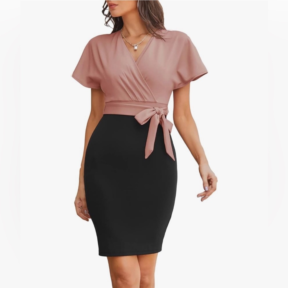 Colorblock dress size L, used- good condition